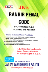 Ranbir Penal Code Svt. 1989 [1932 A.D.] In Jammu And Kashmir