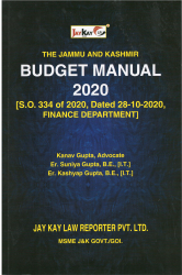 Budget Manual, 2020