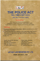 Police Act, Svt. 1983 (1927 A.D.) [Act No. II of Svt. 1983]