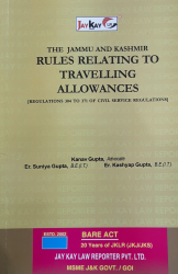 Rules Relating To Travelling Allowances in Jammu and Kashmir