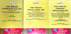 The Code of Criminal Procedure, 1973, The Indian Penal Code, 1860 & The Indian Evidence Act, 1872