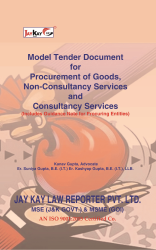 Model Tender Document For Procurement of Goods, Non-Consultancy Services and Consultancy Services