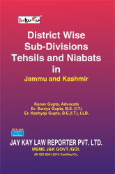 District-Wise Sub-Divisions, Tehsils and Niabats In J&K